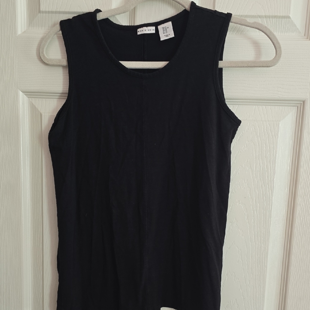 Max Studio‎ Black Sleeveless Tank Top